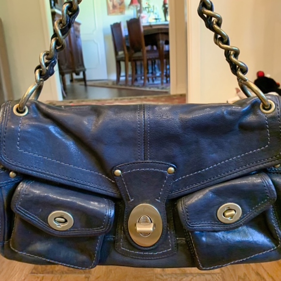 Coach black leather bag - Picture 1 of 6